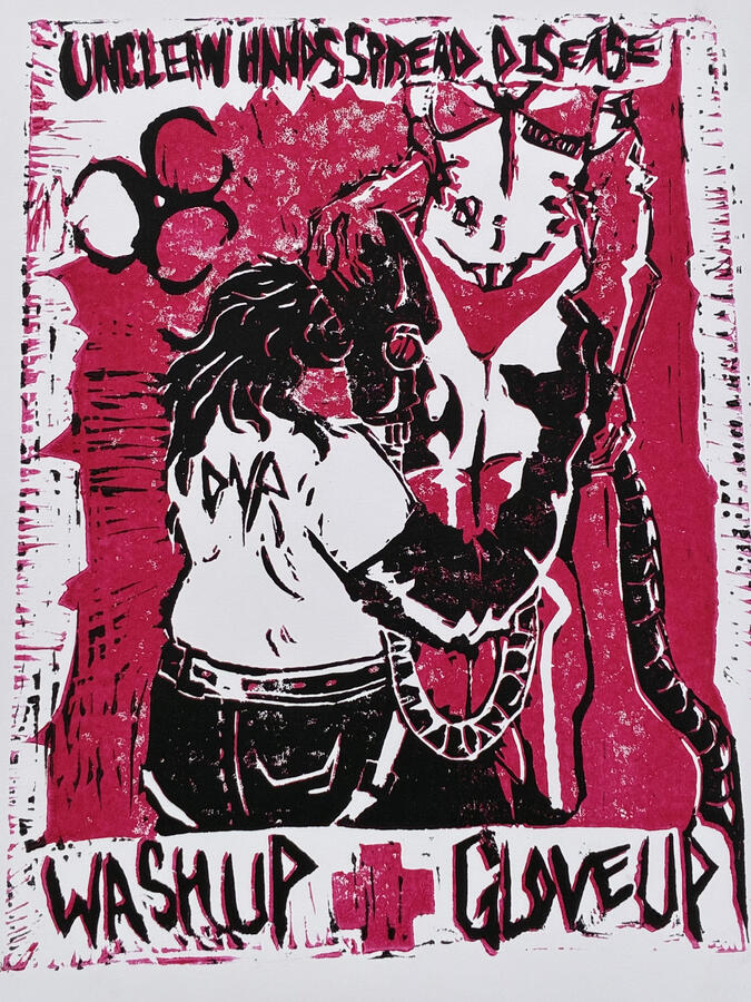 latex fetish propaganda poster- run of 25