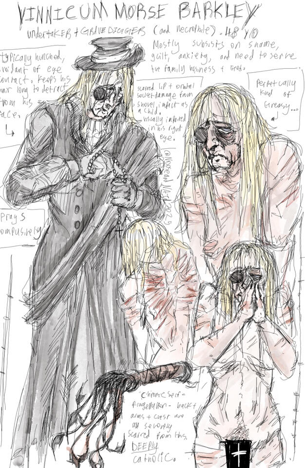 italy's most penitent catholic... he moved there when he was a young adult to run a funeral home